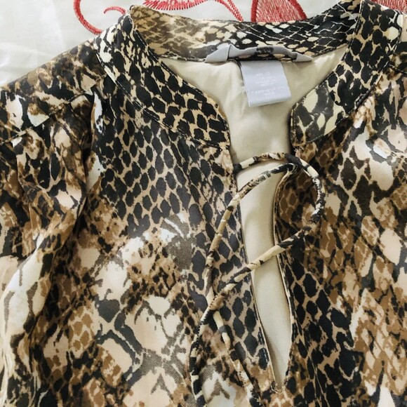 H&M Long Sleeve Animal Print Dress Size 10 Excellent Condition $ - Picture 8 of 8